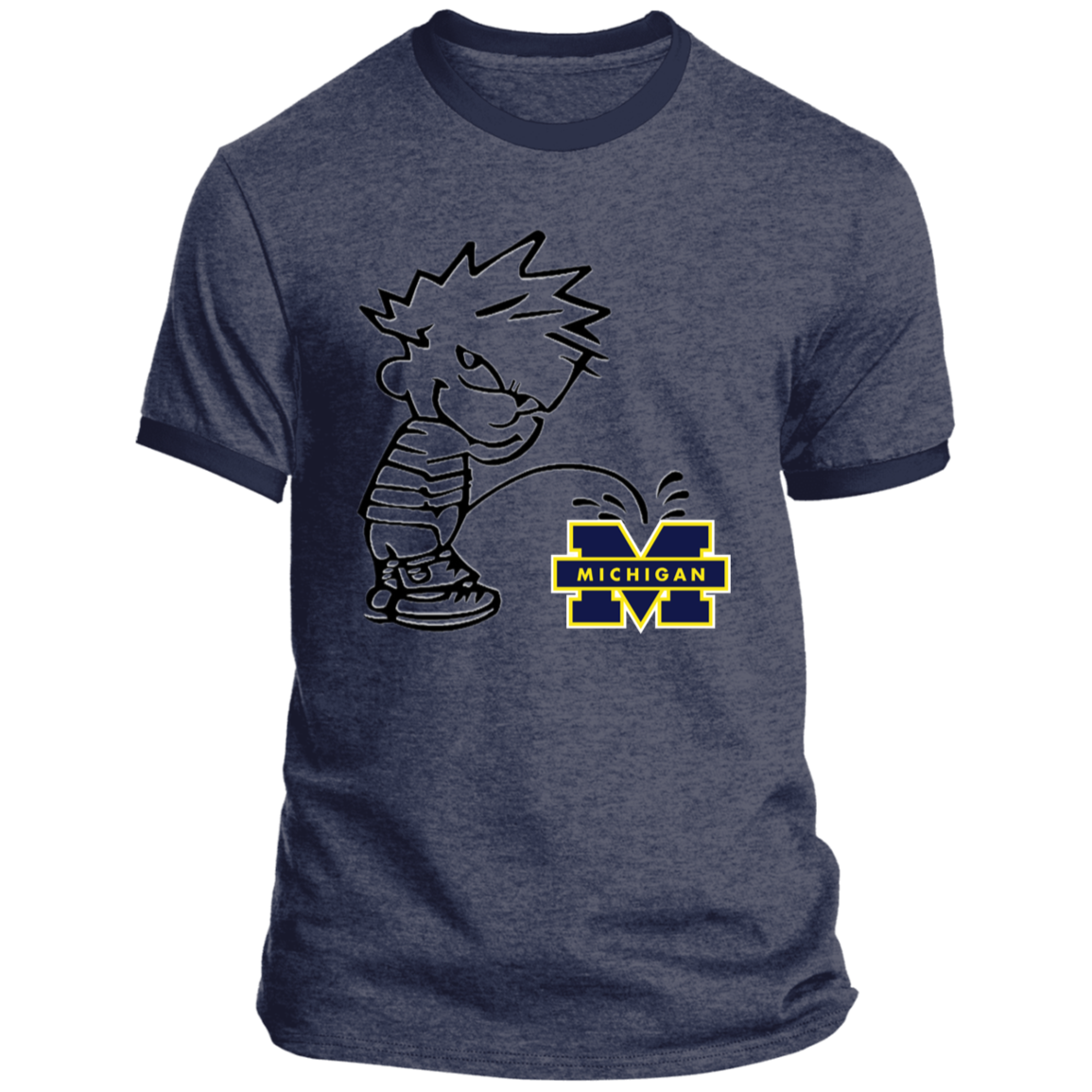 P on Michigan Ringer Tee