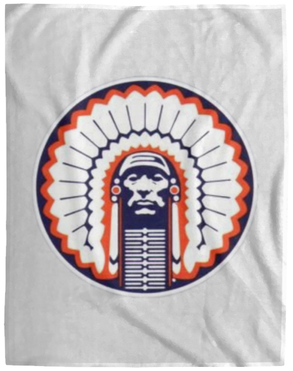 Chief Illiniwek Cozy Plush Fleece Blanket - 60x80