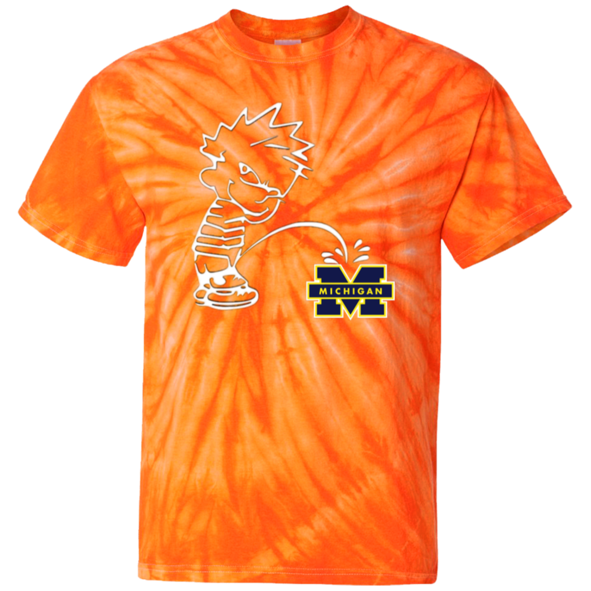 P on Michigan 100% Cotton Tie Dye T-Shirt