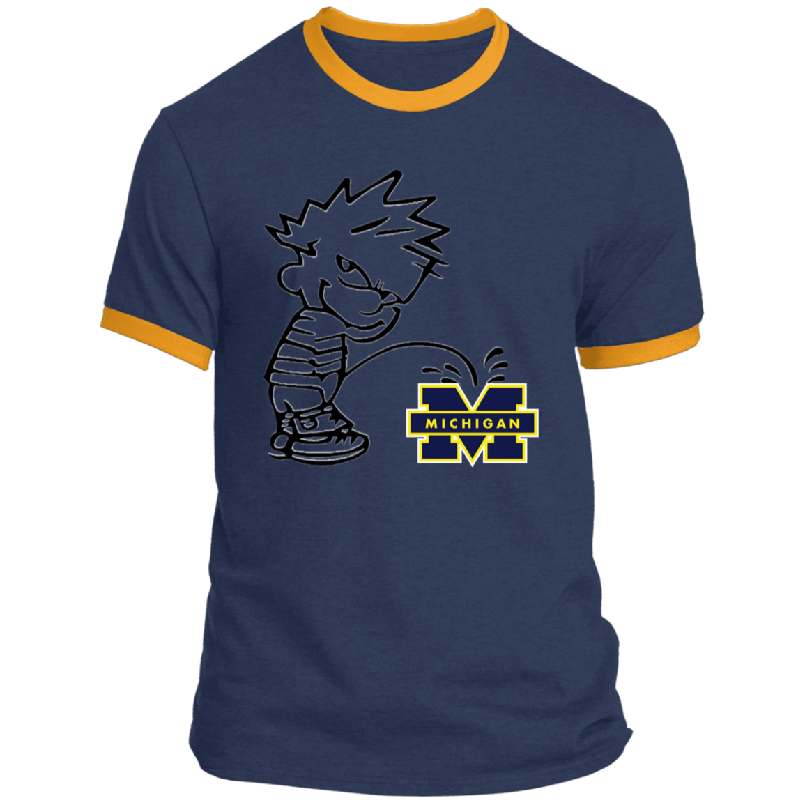 P on Michigan Ringer Tee