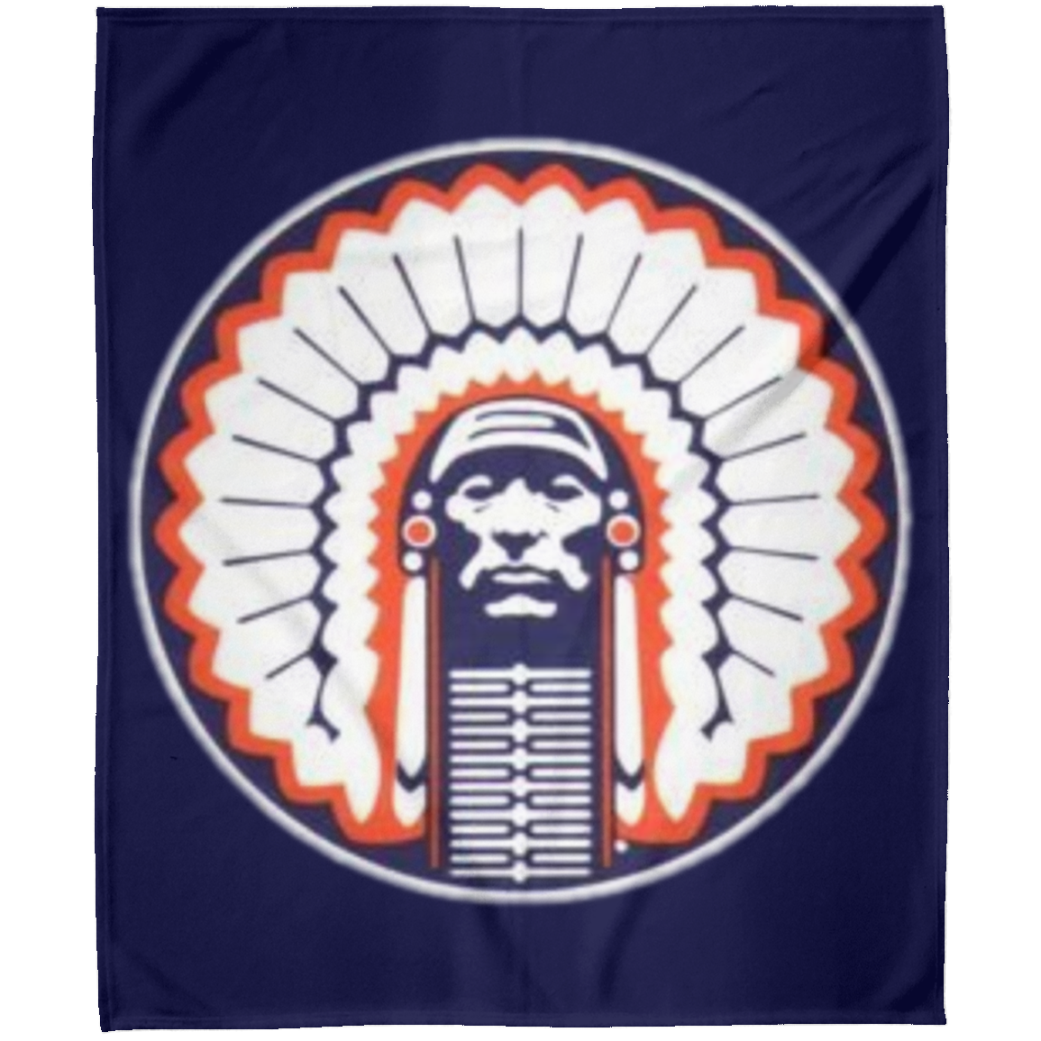 Chief Illiniwek Arctic Fleece Blanket 50x60