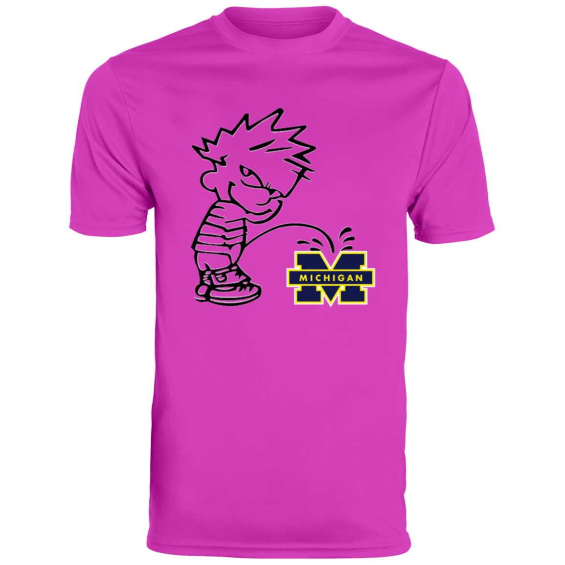 P on Michigan Men's Moisture-Wicking Tee