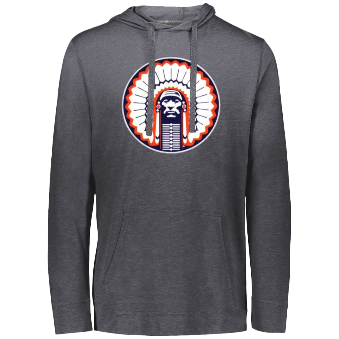 Chief Illiniwek Eco Triblend T-Shirt Hoodie