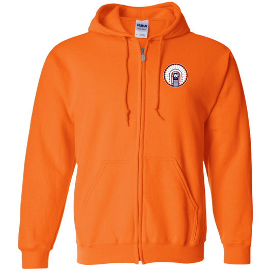 Chief Illiniwek Zip Up Hooded Sweatshirt