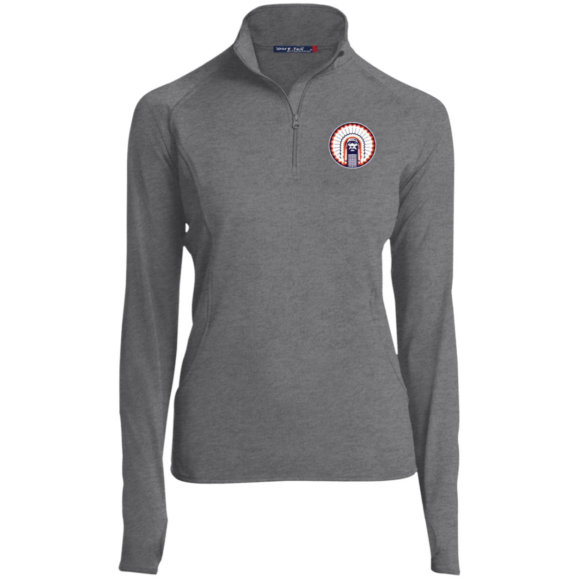 Chief Illiniwek Ladies' 1/2 Zip Performance Pullover