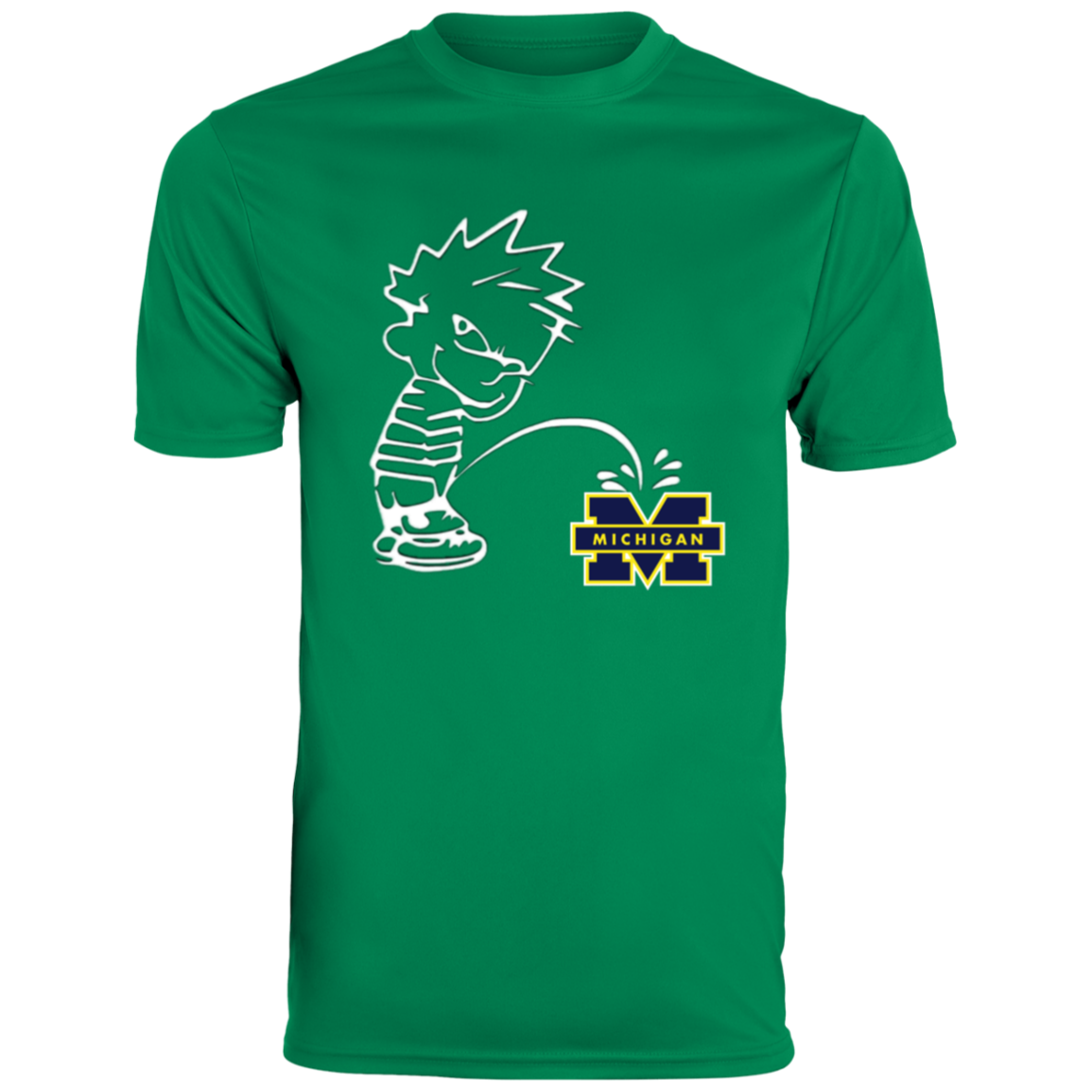 P on Michigan Men's Moisture-Wicking Tee