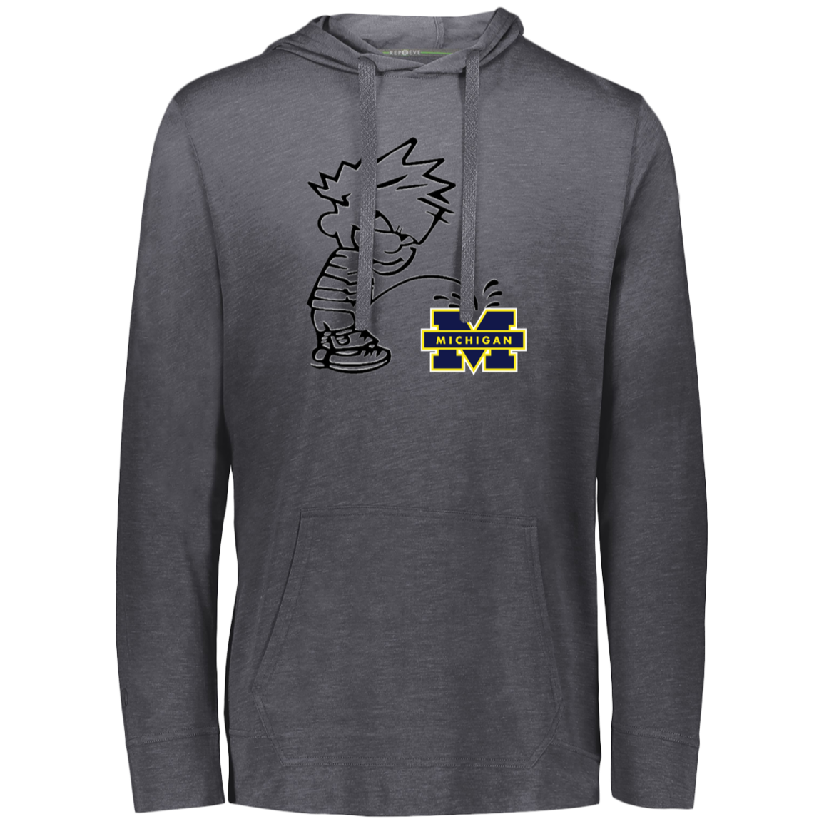 P on Michigan Eco Triblend T-Shirt Hoodie