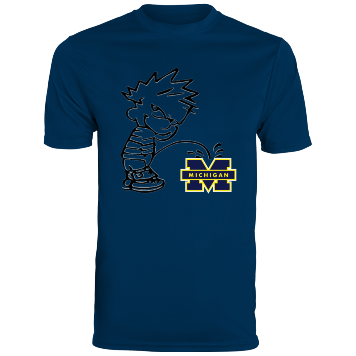 P on Michigan Men's Moisture-Wicking Tee