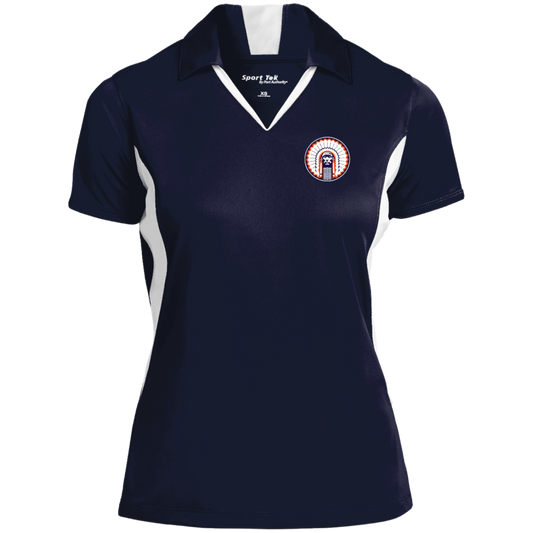 Chief Illiniwek Ladies' Colorblock Performance Polo