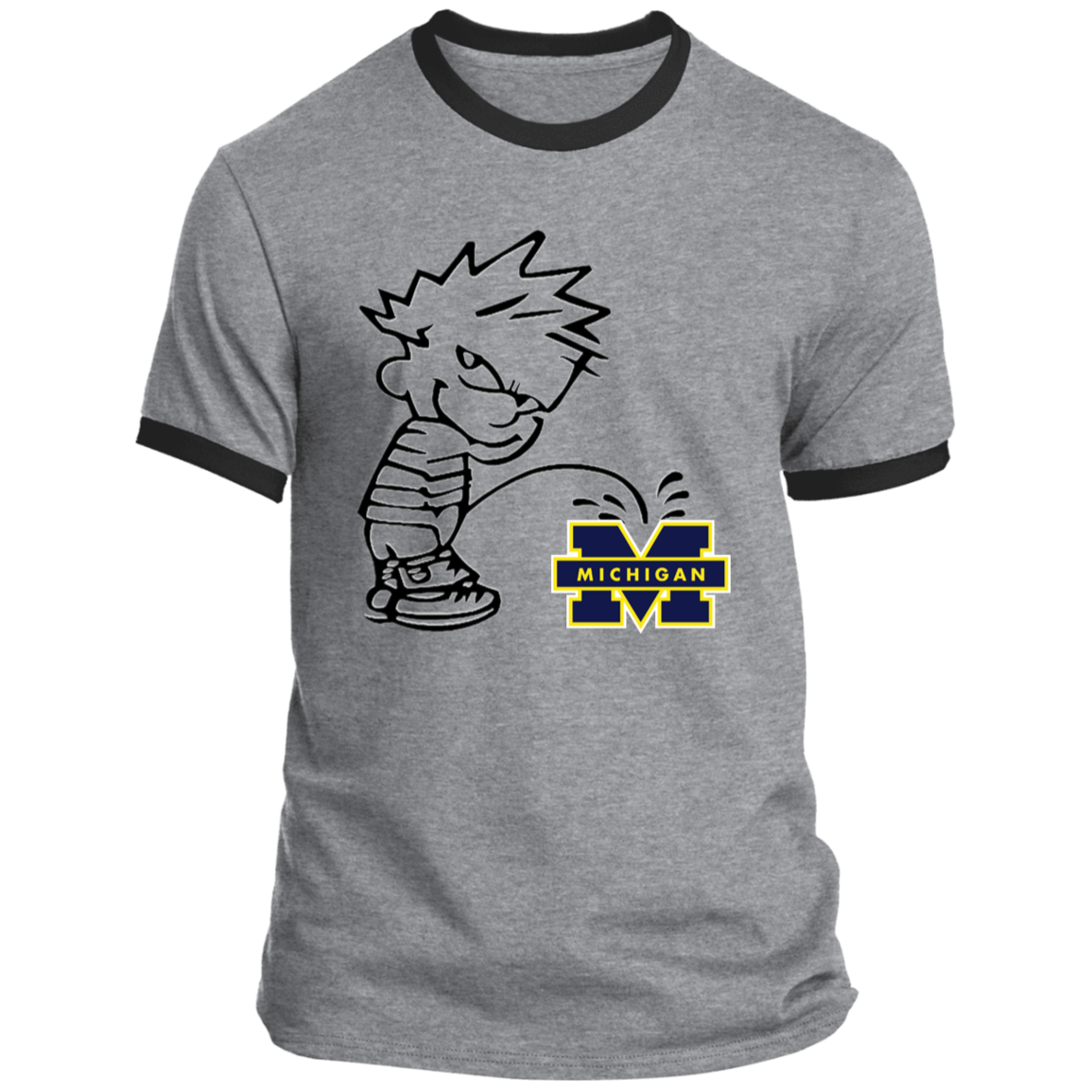 P on Michigan Ringer Tee