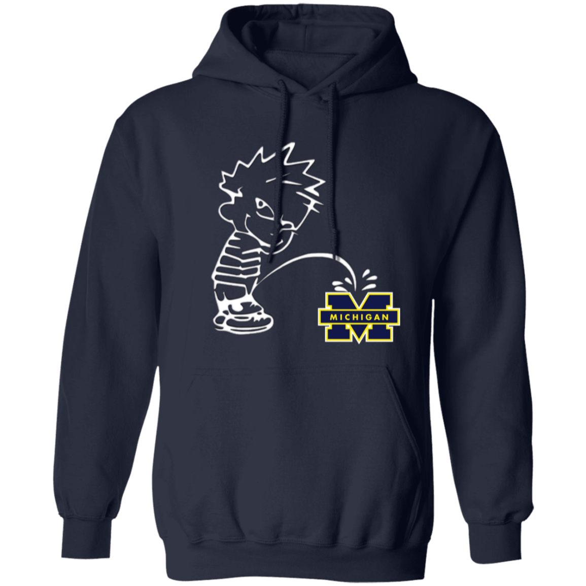 P on Michigan Pullover Hoodie 8 oz (Closeout)