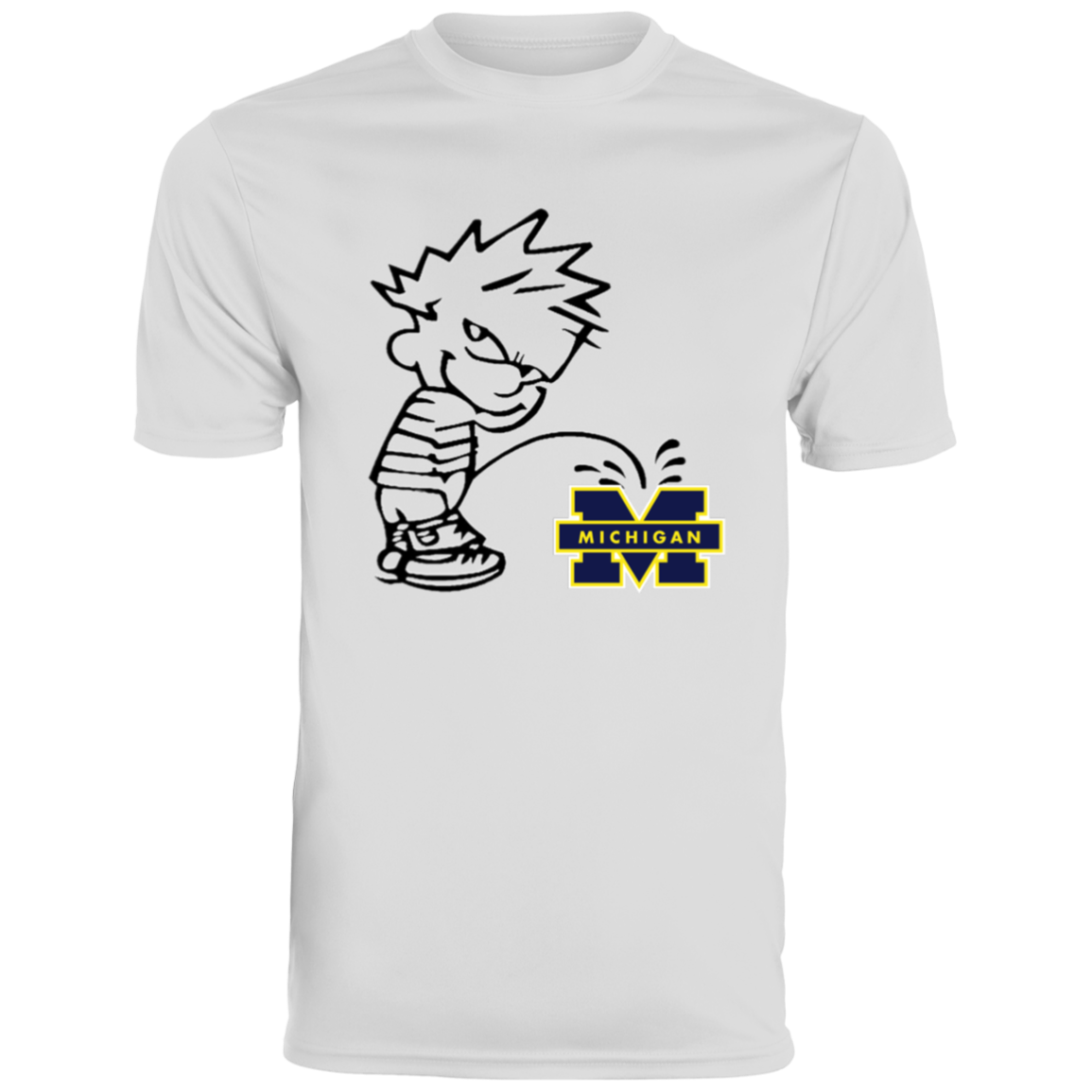 P on Michigan Men's Moisture-Wicking Tee