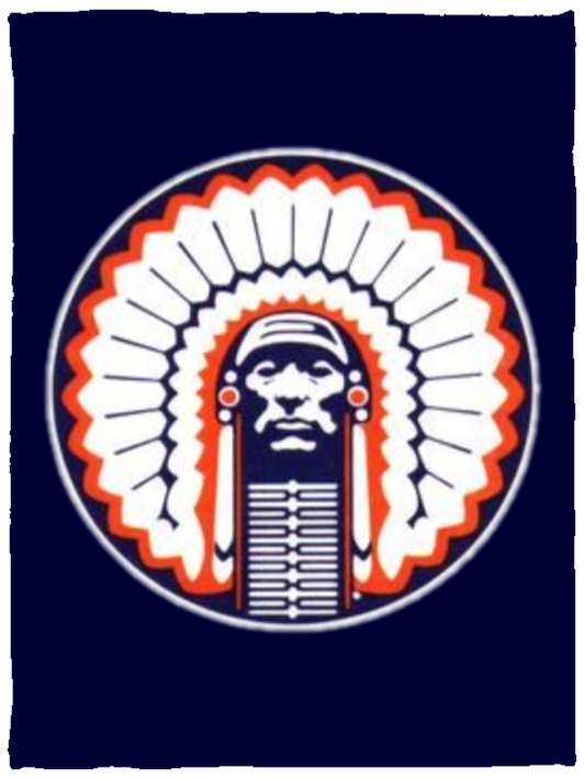 Chief Illiniwek Cozy Plush Fleece Blanket - 30x40