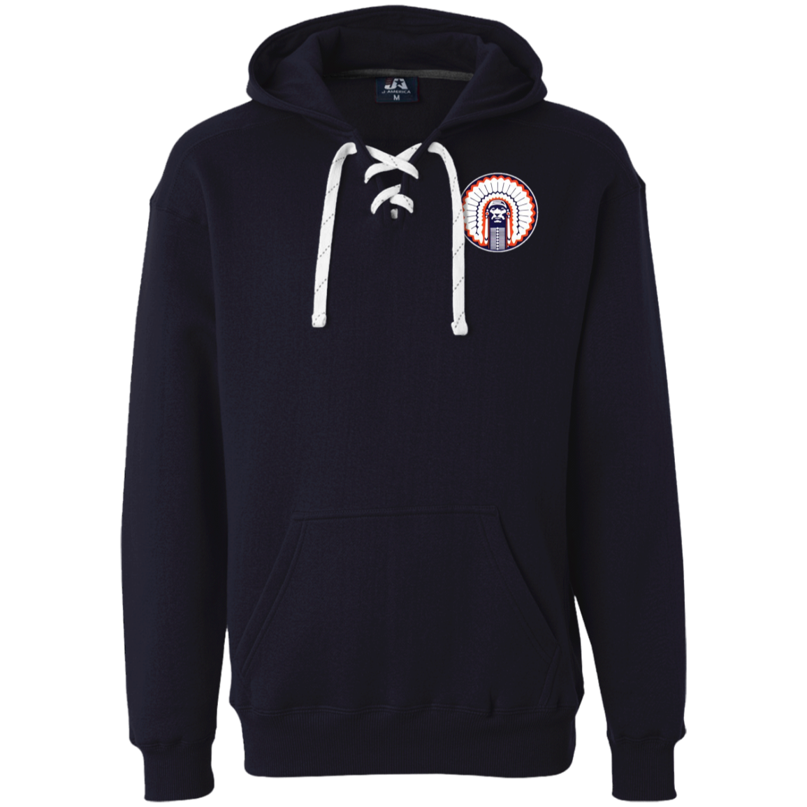 Chief Illiniwek Heavyweight Sport Lace Hoodie