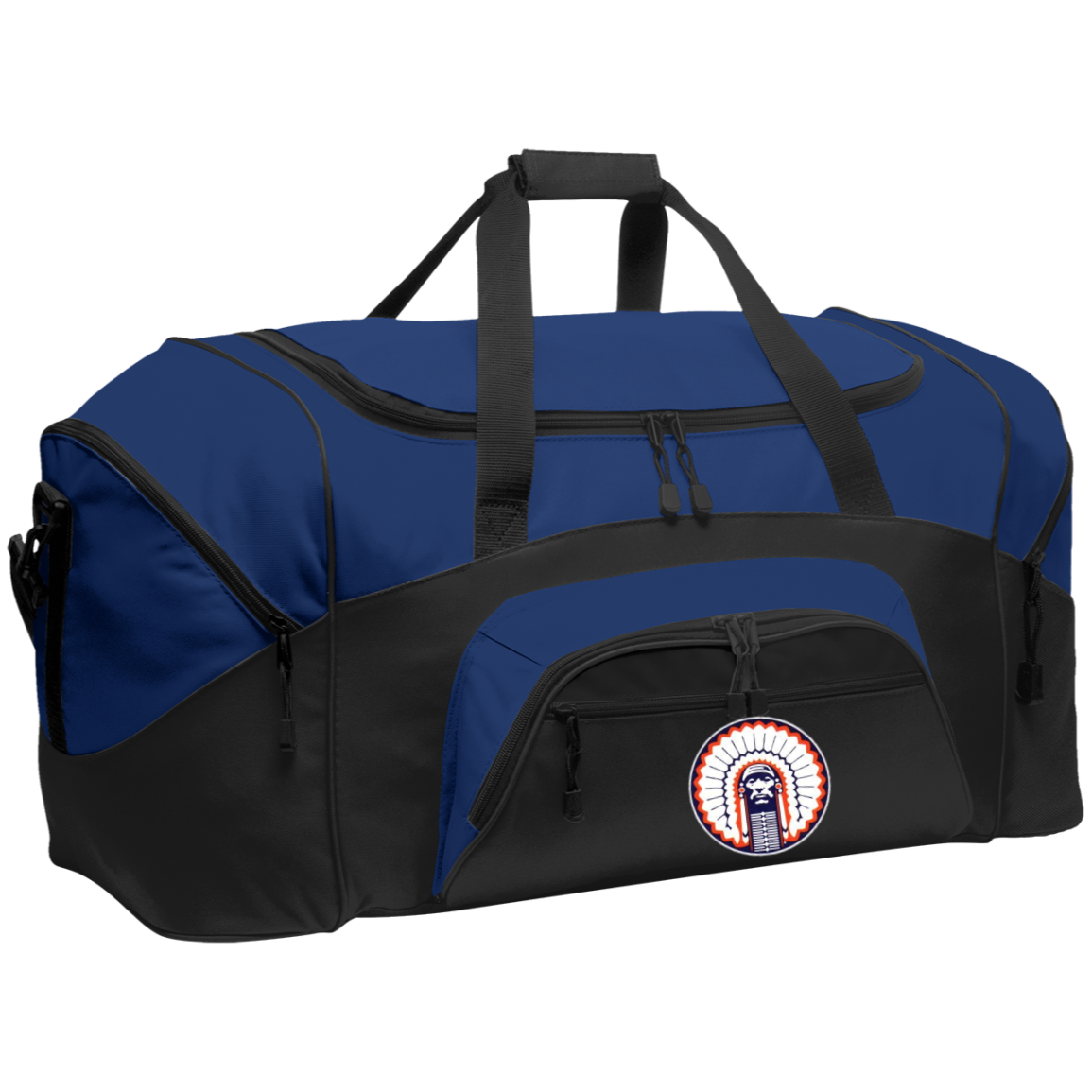 Chief Illiniwek Colorblock Sport Duffel