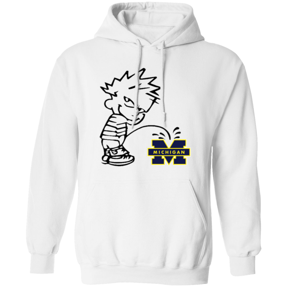 P on Michigan Pullover Hoodie