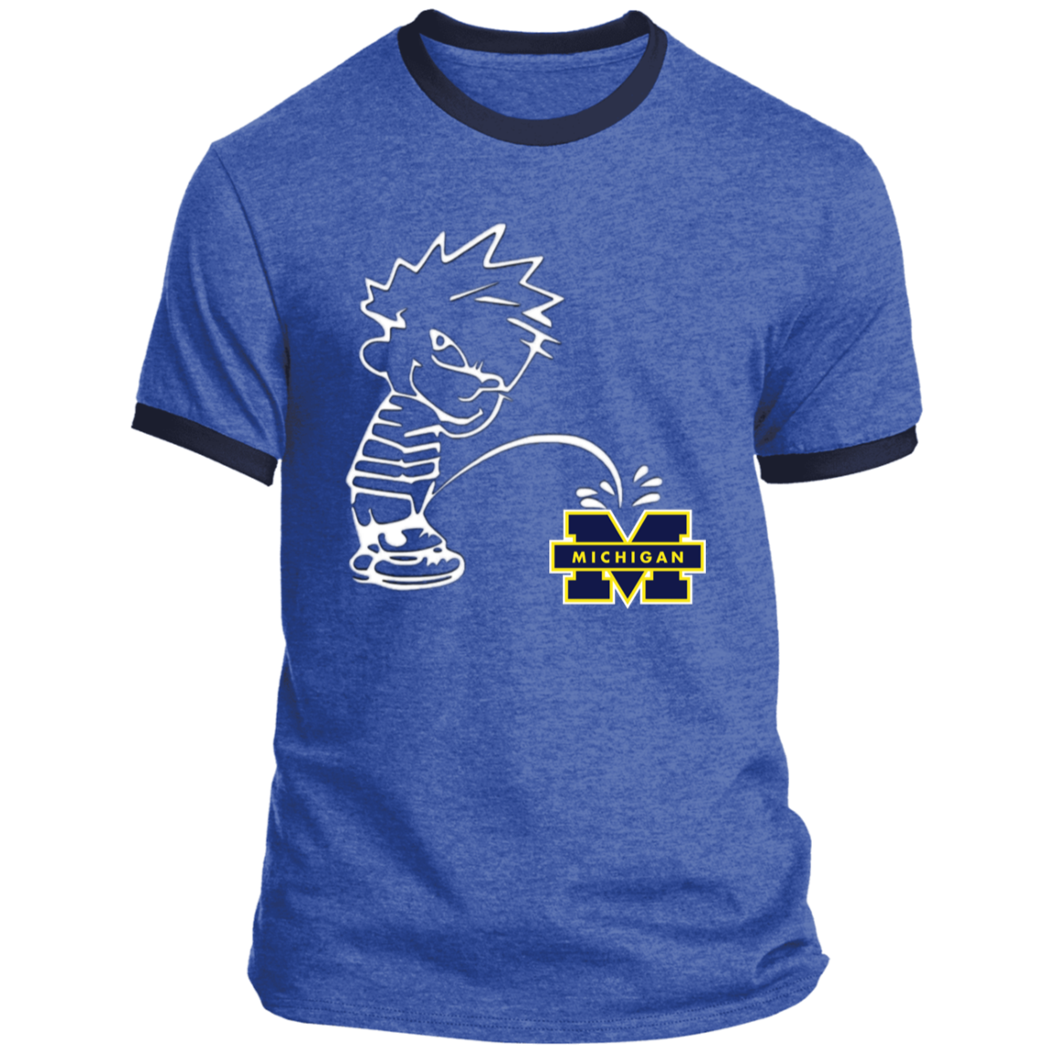 P on Michigan Ringer Tee