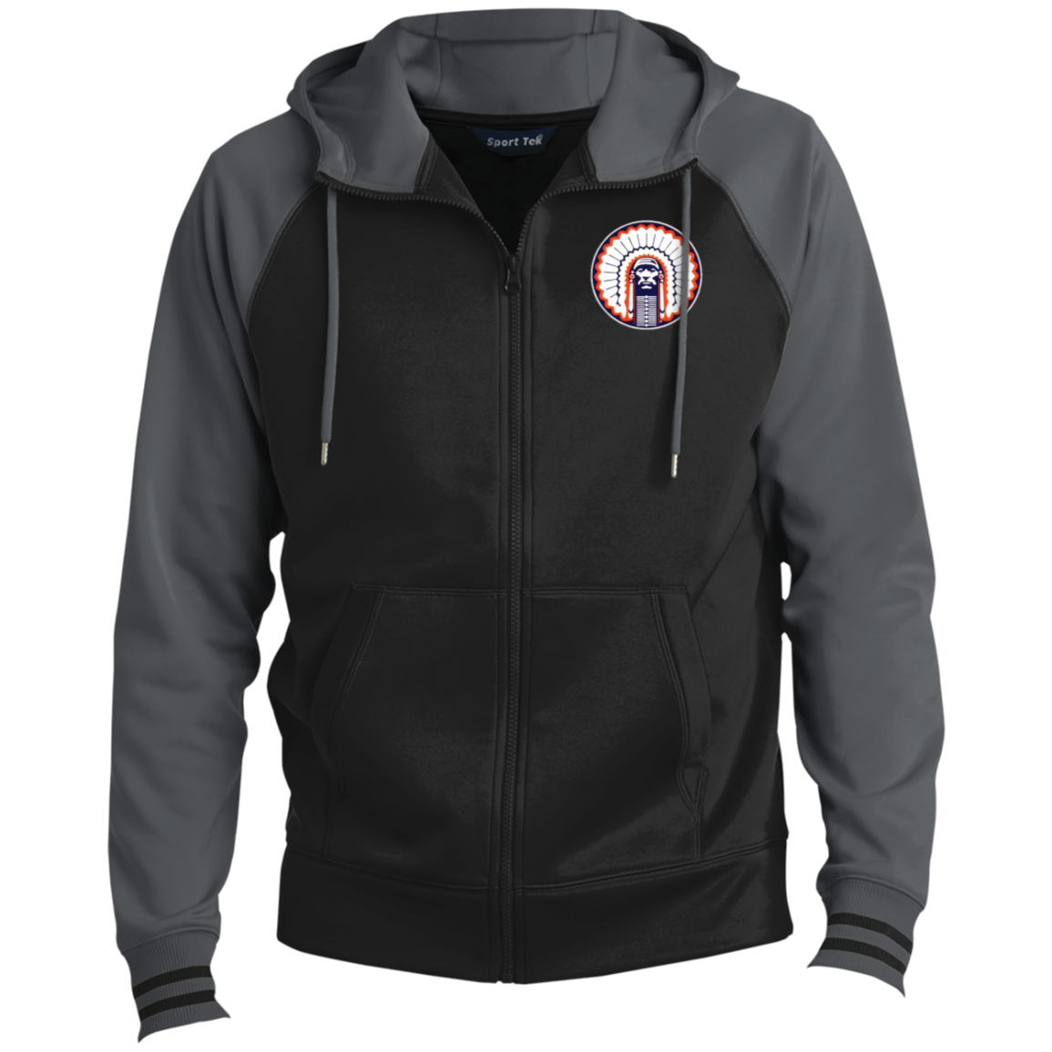 Chief Illiniwek Men's Sport-Wick® Full-Zip Hooded Jacket