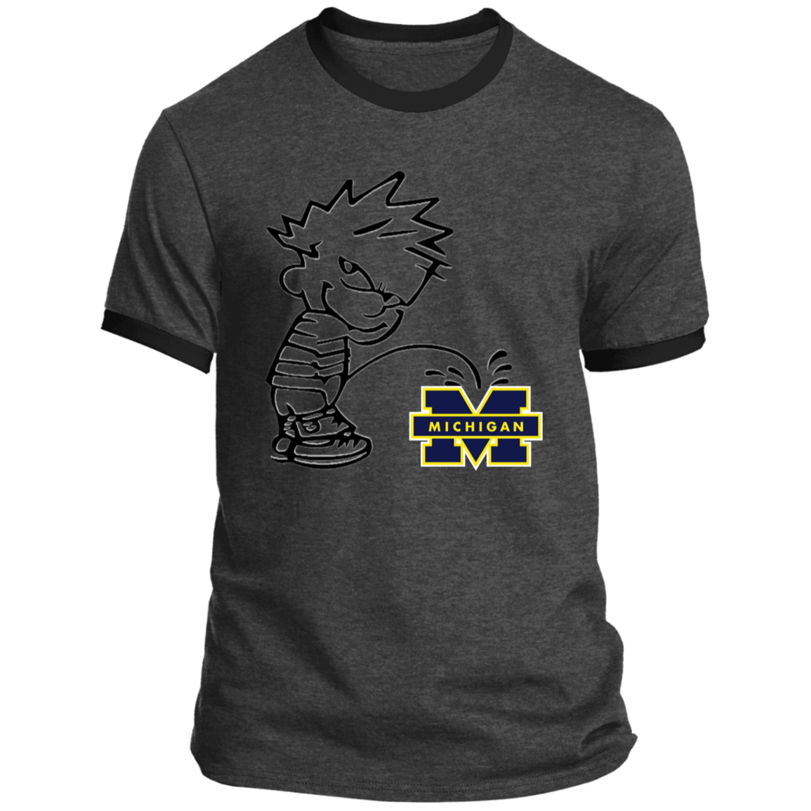 P on Michigan Ringer Tee