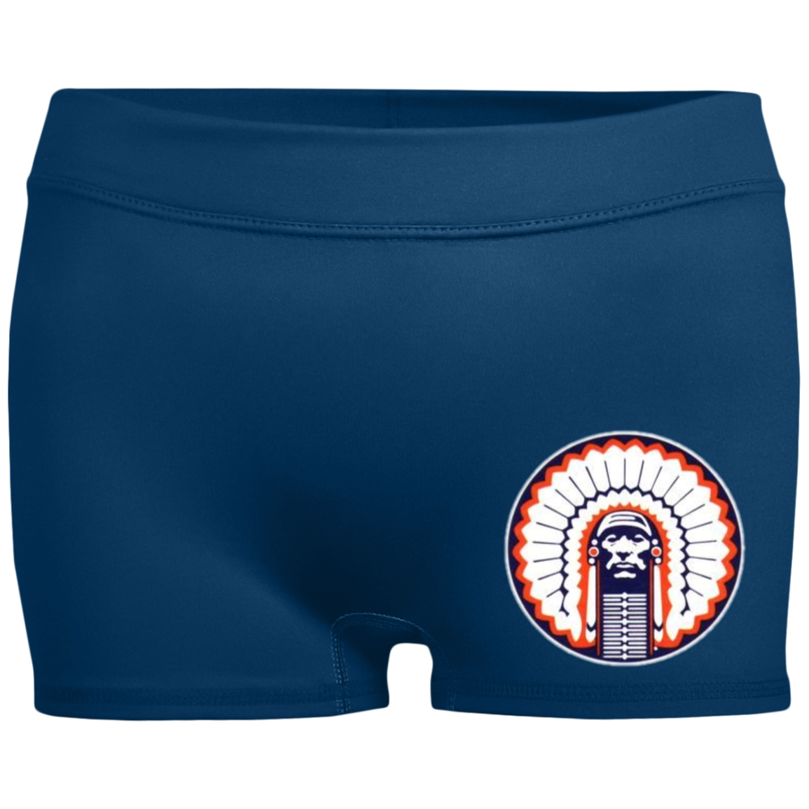 Chief Illiniwek Ladies' Fitted Moisture-Wicking 2.5 inch Inseam Shorts