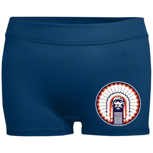 Chief Illiniwek Ladies' Fitted Moisture-Wicking 2.5 inch Inseam Shorts