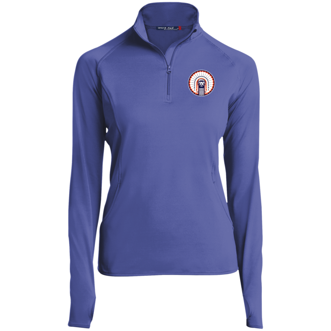 Chief Illiniwek Ladies' 1/2 Zip Performance Pullover